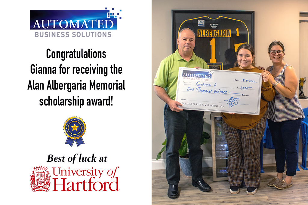 Alan Albergaria scholarship honoree