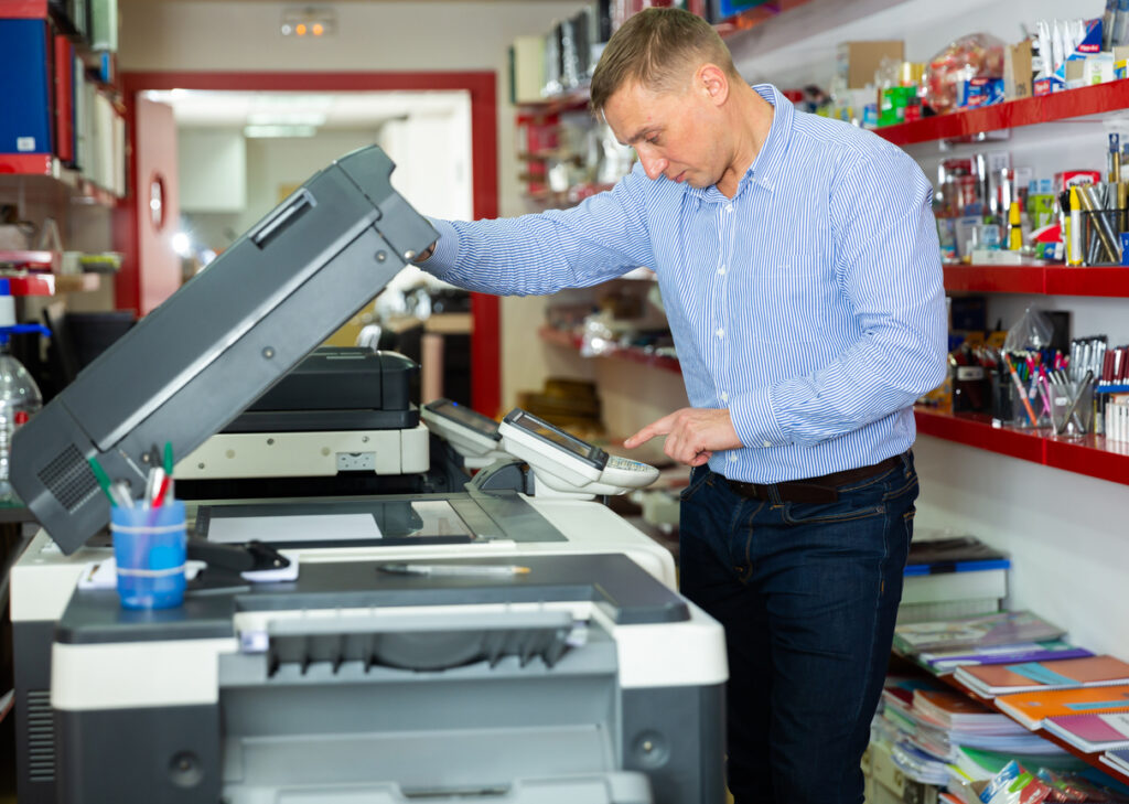 consolidated printer fleet in modern office