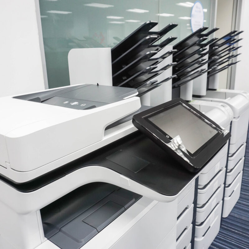 copier in office hall