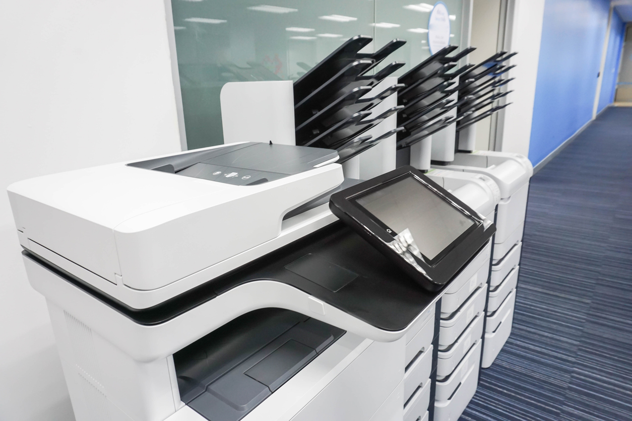 copier in office hall